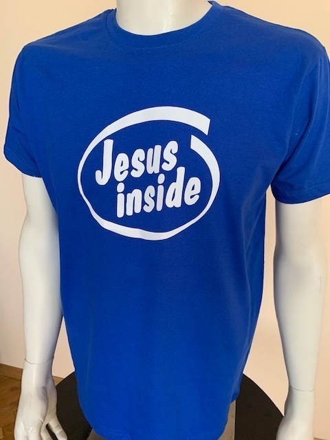 T-shirt christian, koszulka chrześcijańska z nadrukiem Jesus inside