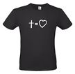 koszulka chrześcijańska z równaniem - krzyż to miłość