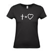 koszulka chrześcijańska z równaniem - krzyż to miłość
