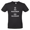 koszulka chrześcijańska z nadrukiem ad maiorem dei gloriam
