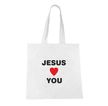 torba chrześcijańska z nadrukiem Jesus loves you