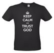 koszulka chrześcijańska z nadrukiem KEEP CALM AND TRUST GOD